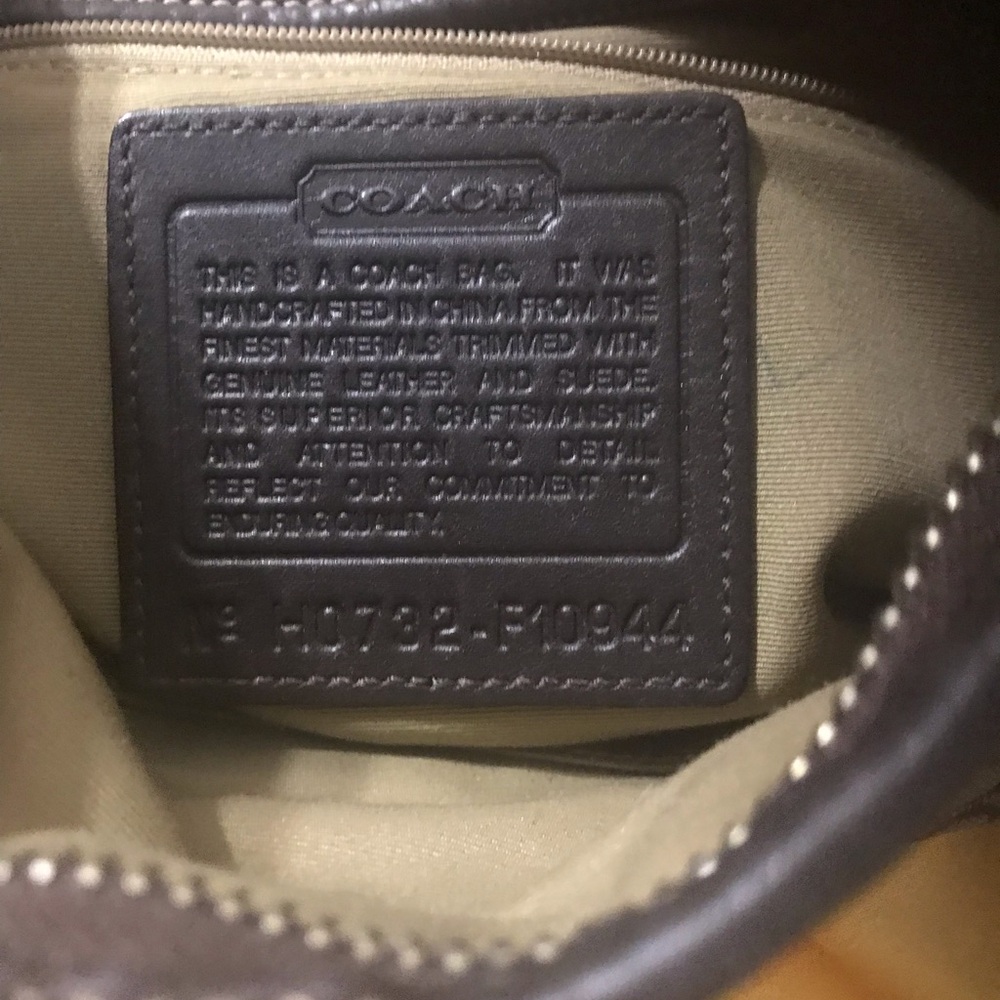Coach Brown Signature Canvas Crossbody with Dark Trim - Picture 5 of 8